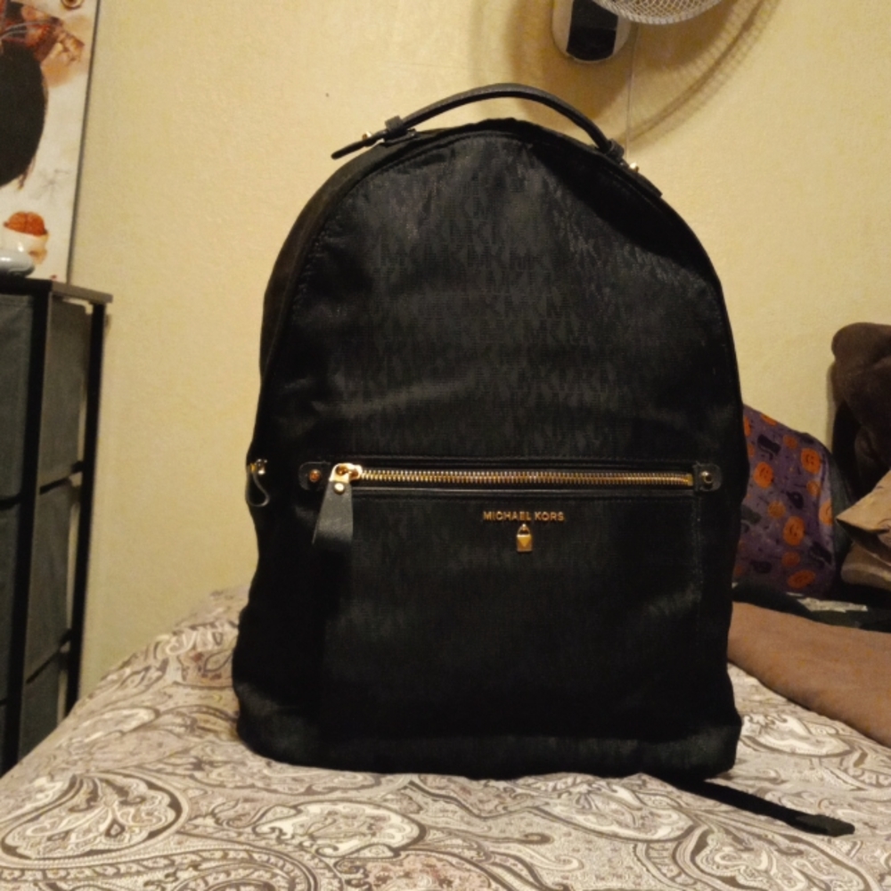 Michael Kors black backpack